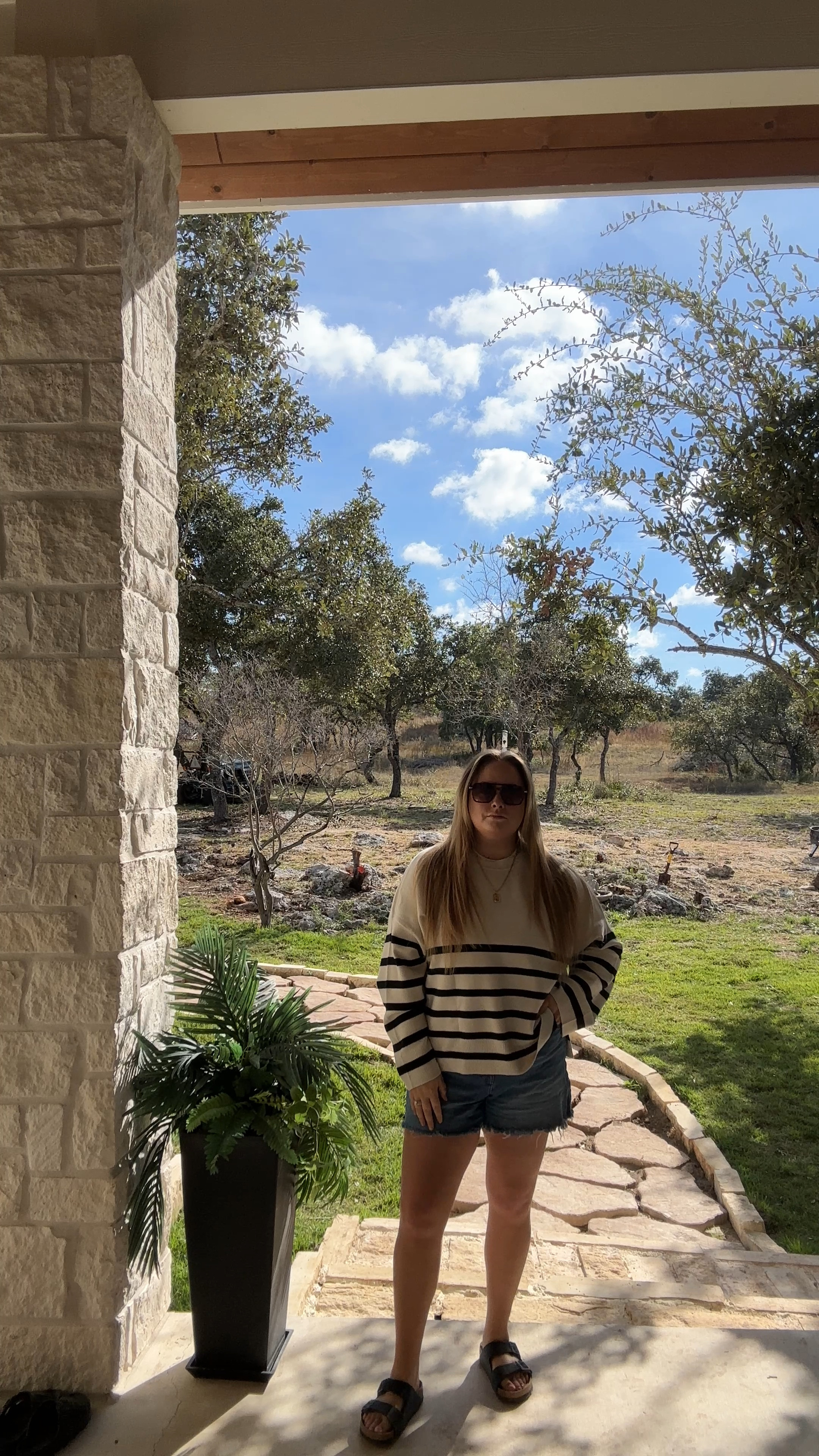 Texas fall, Texas summer, transitional fall outfit, striped sweater

#LTKFindsUnder100 #LTKSeasonal