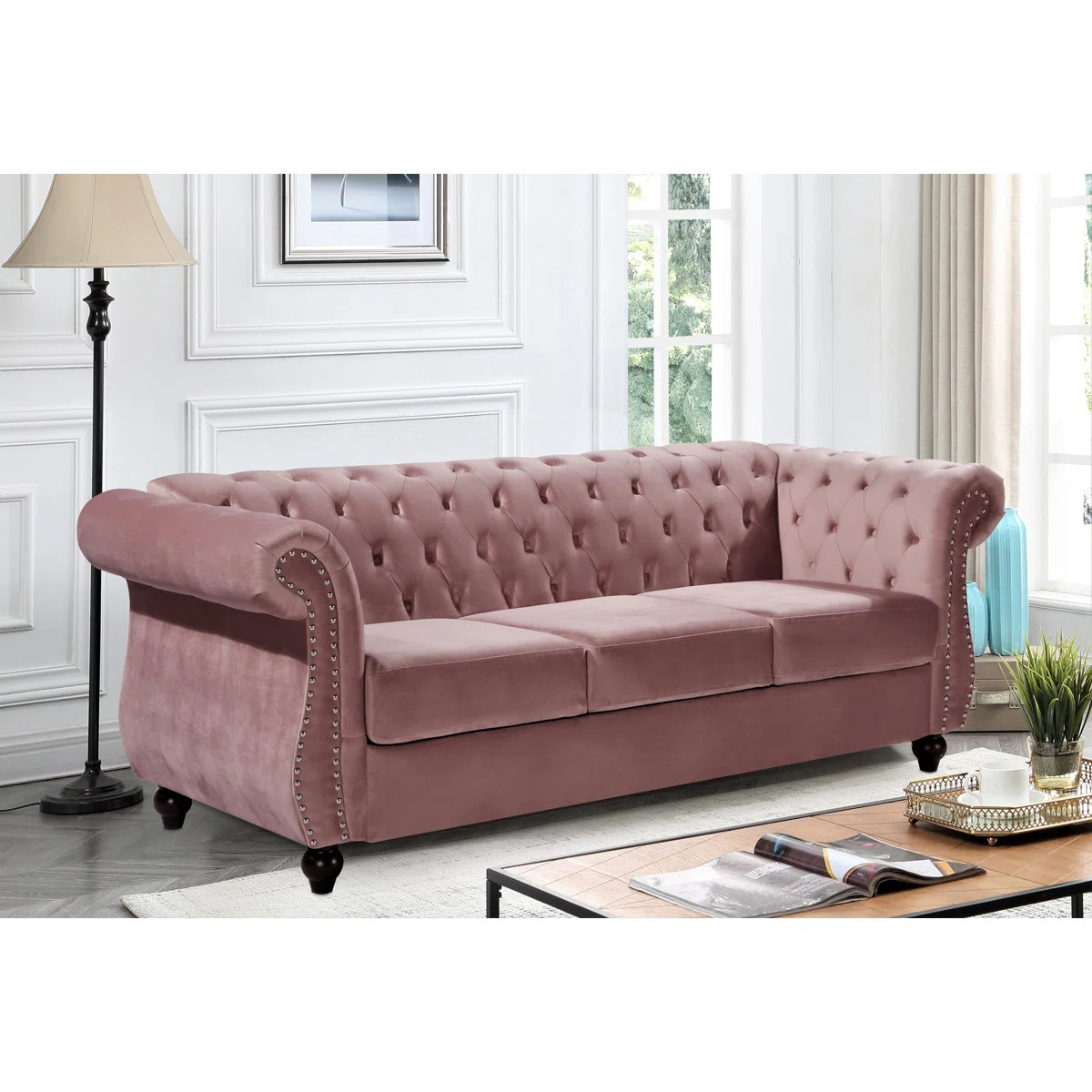 Gosser 82.6'' Velvet Sofa | Wayfair North America