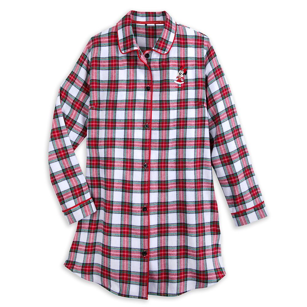 Minnie Mouse Holiday Plaid Nightshirt for Women | Disney Store