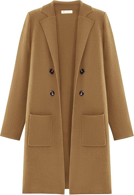 KIRUNDO Cardigan Sweaters for Women 2025 Fall Fashion Open Front Warm Thick Long Winter Coats Jac... | Amazon (US)