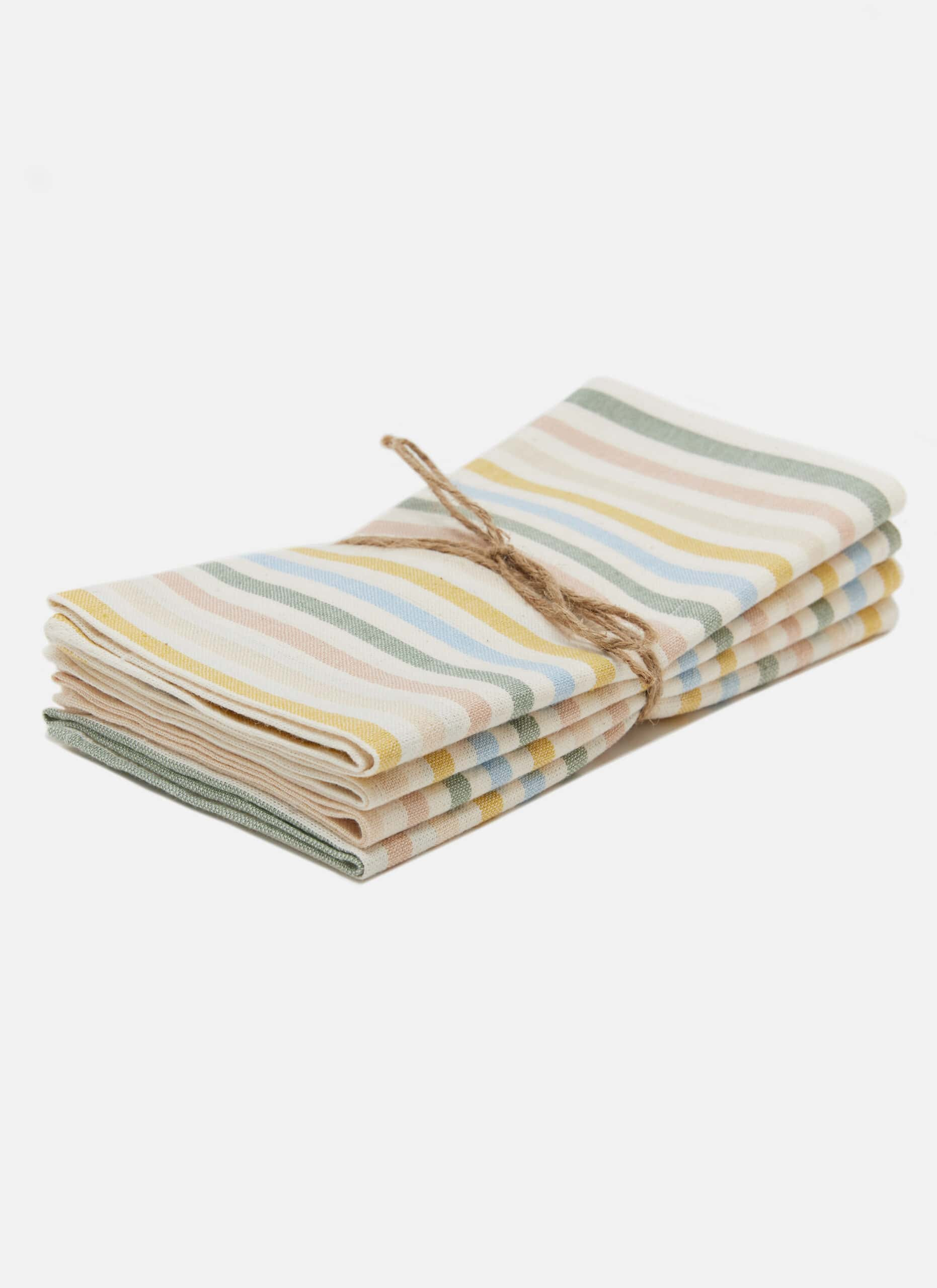 Multi Stripe Spring Pastel Napkins | Meri Meri