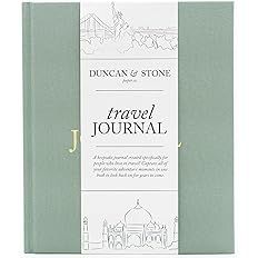 Travel Journals for Women, Men (Sage Green, 110 Pages) by Duncan & Stone – World Trip Adventure... | Amazon (US)