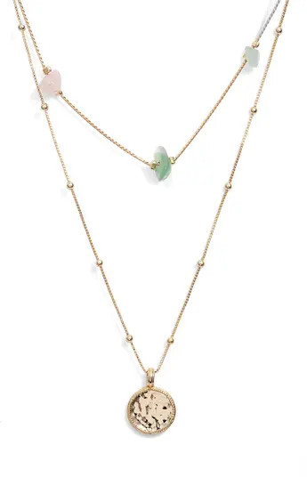 & Other Stories Coin Pendant Layered Necklace | Nordstrom | Nordstrom
