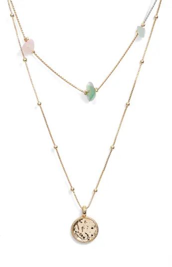 Coin Pendant Layered Necklace | Nordstrom