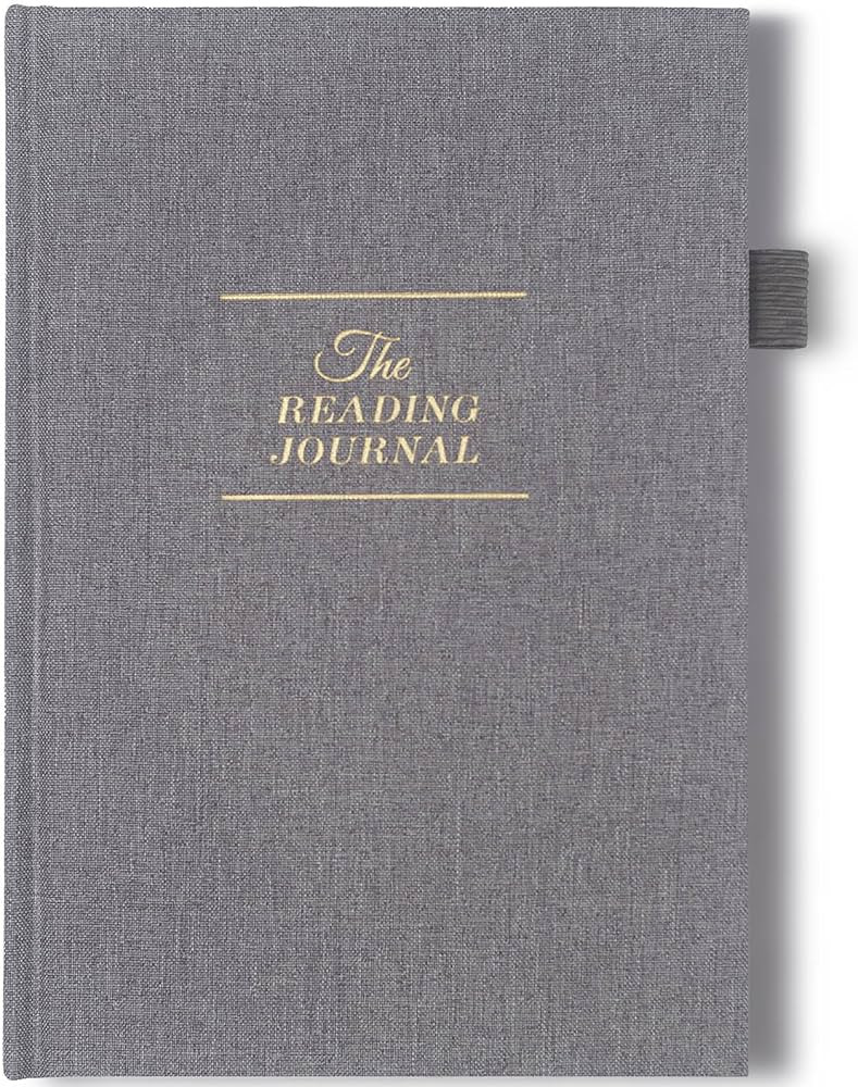 JXSELECT Elegant Reading Journal - 60 Book Reviews Logbook with Pen Holder & Back Pocket - Track ... | Amazon (US)
