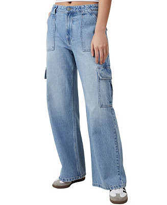 Cotton On Women's Relaxed Cargo Jean - Macy's | Macy's