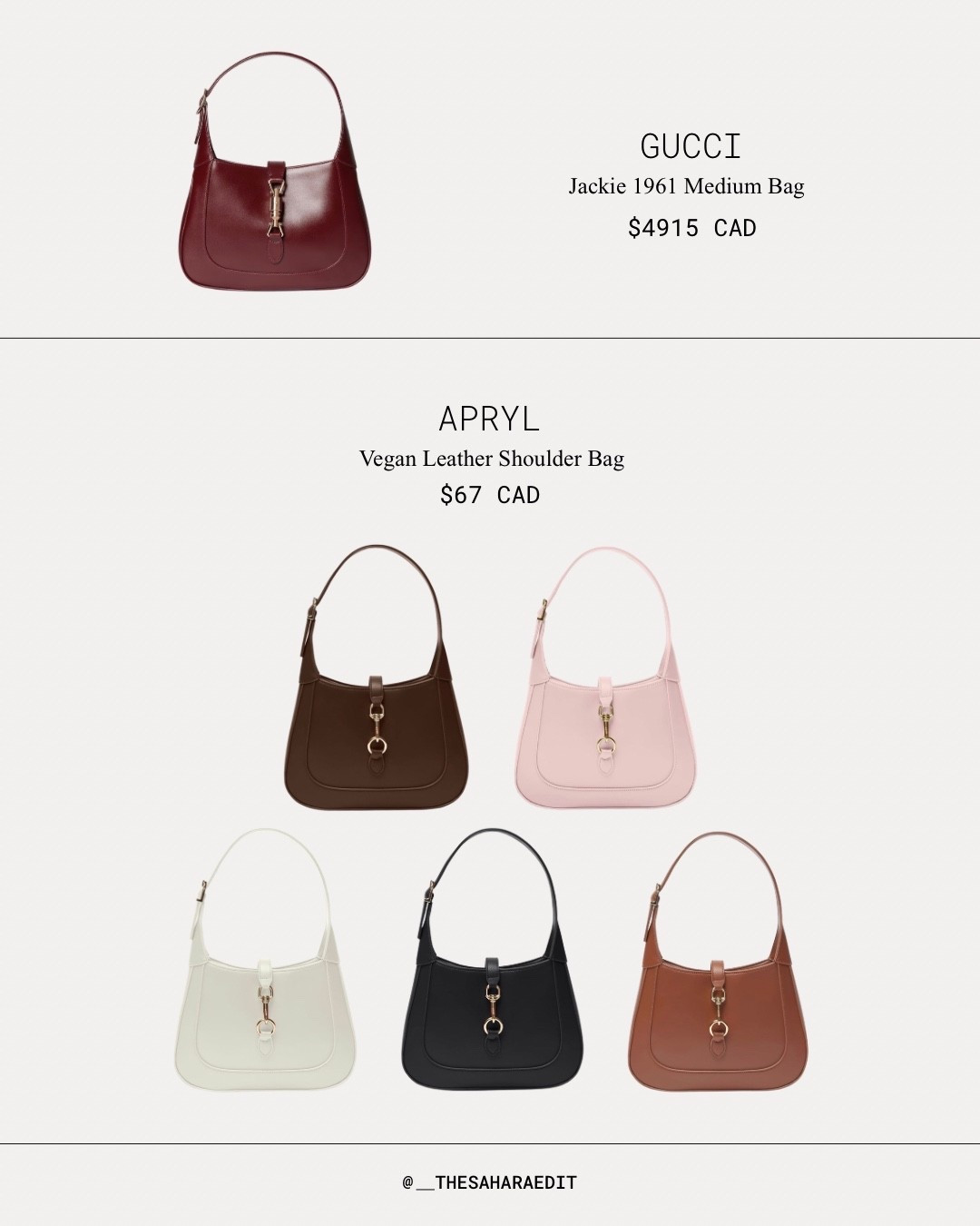 Gucci Jackie 1961 Bag Dupe 🤎 

#LTKbag #LTKcanada