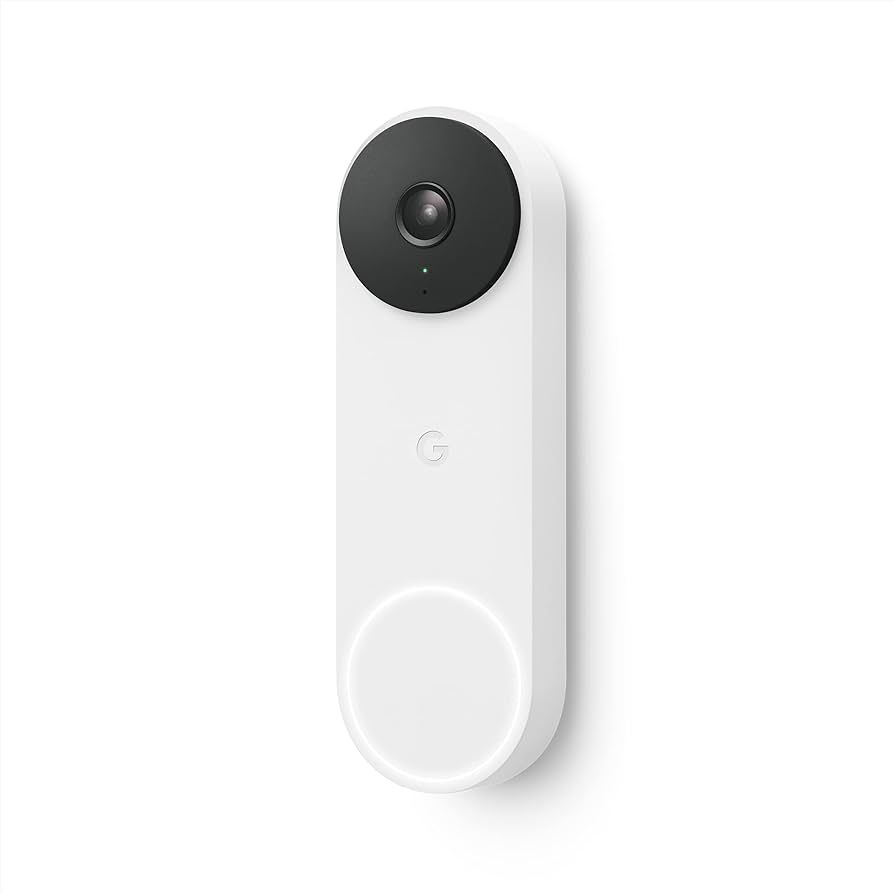 Google Nest Doorbell (Wired, 2nd Gen) - Video Doorbell Security Camera,720p - Snow | Amazon (US)