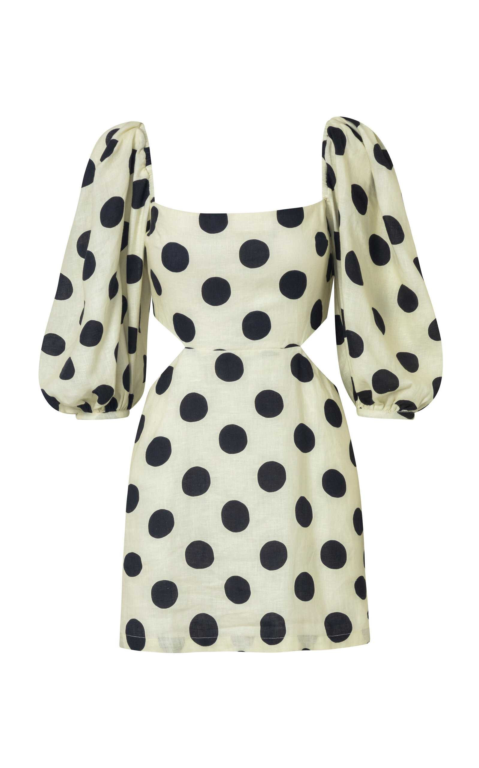 Guapi Pola-Dot Linen Mini Dress | Moda Operandi (Global)