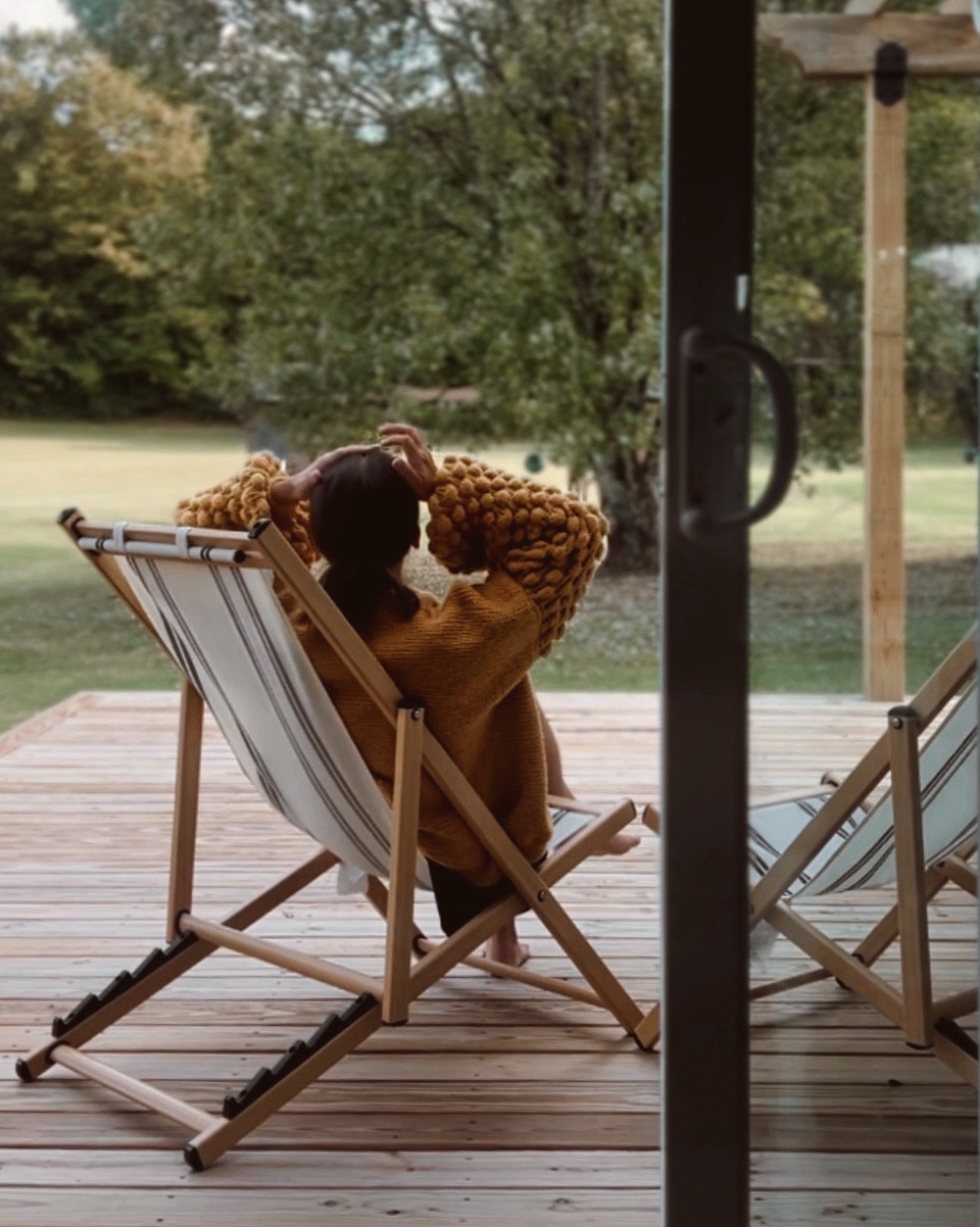 Bare feet. Big sweater. Porch views. 🍂☕️🥘The official uniform of slow living season. 

I've linked 15+ cozy, chunky sweaters to last you all fall. 

#LTKSaleAlert #LTKSeasonal #LTKHome