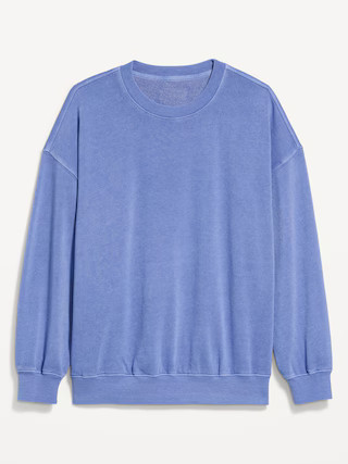 Oversized Crew-Neck Sweatshirt | Old Navy (US)