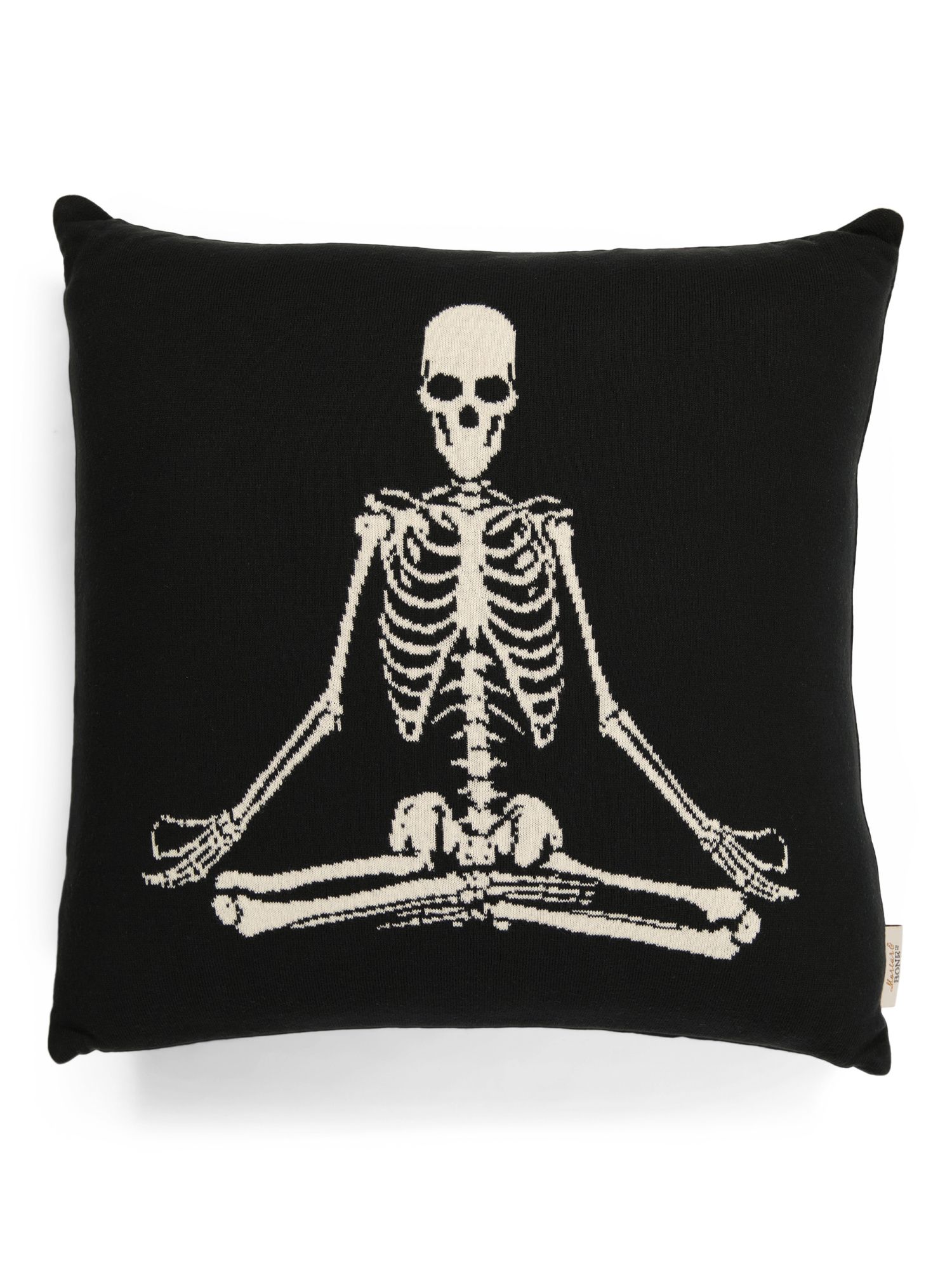 20x20 Knit Yoga Skeleton Pillow | Halloween | Marshalls | Marshalls