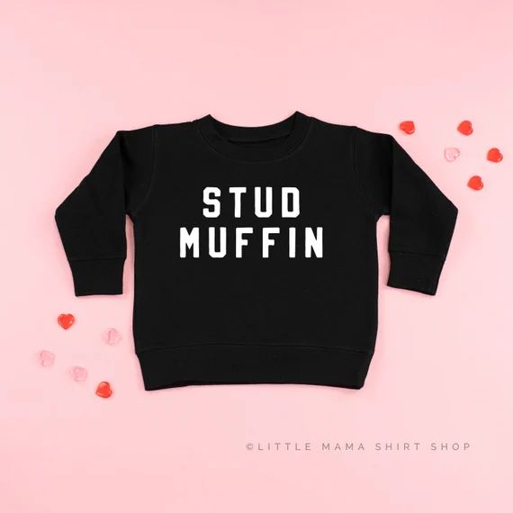 Stud Muffin | Valentine Sweater | Valentine Sweater for Kids | Kid Valentine Shirt | Toddler Vale... | Etsy (US)