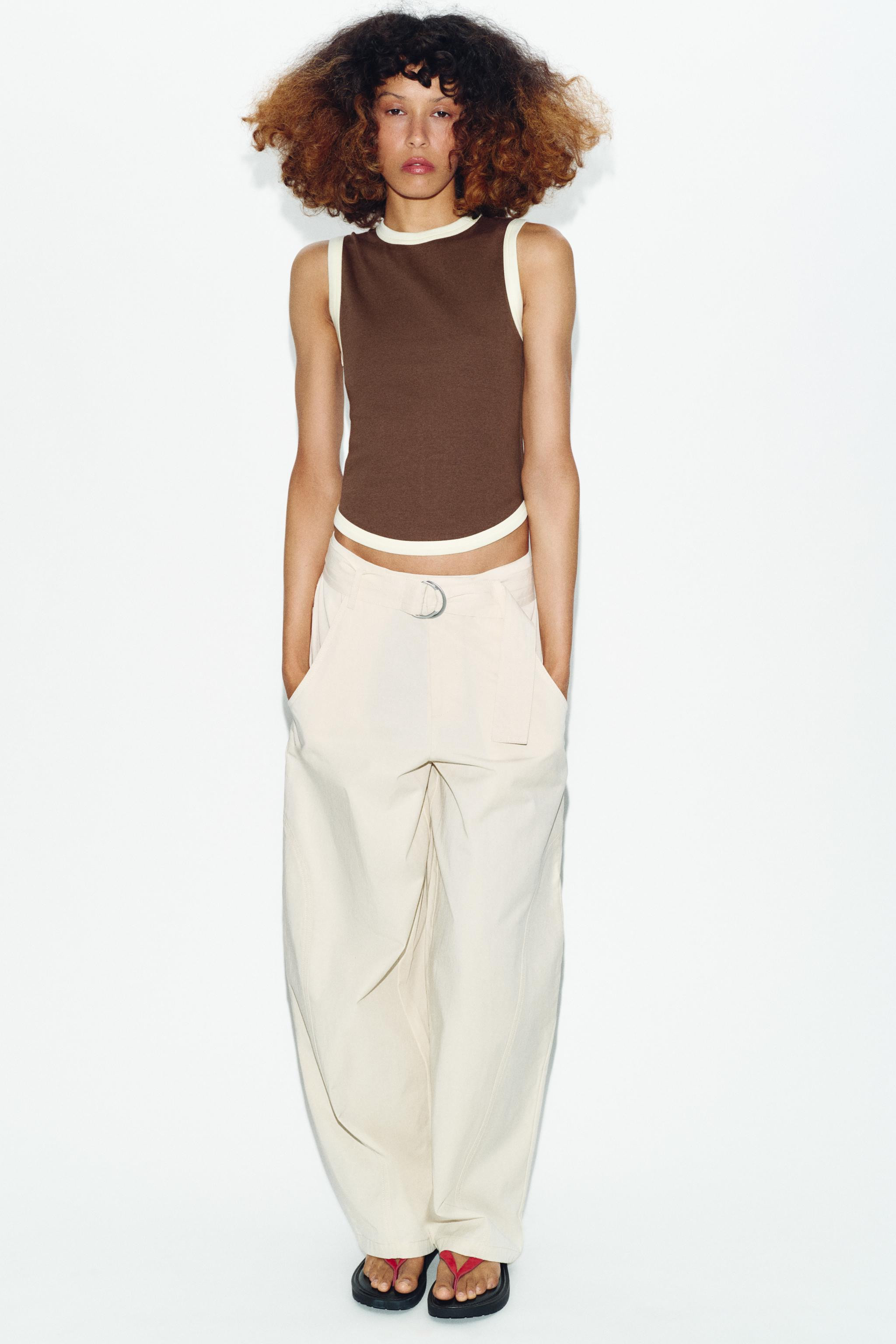 CONTRAST TRIM T-SHIRT | Zara US
