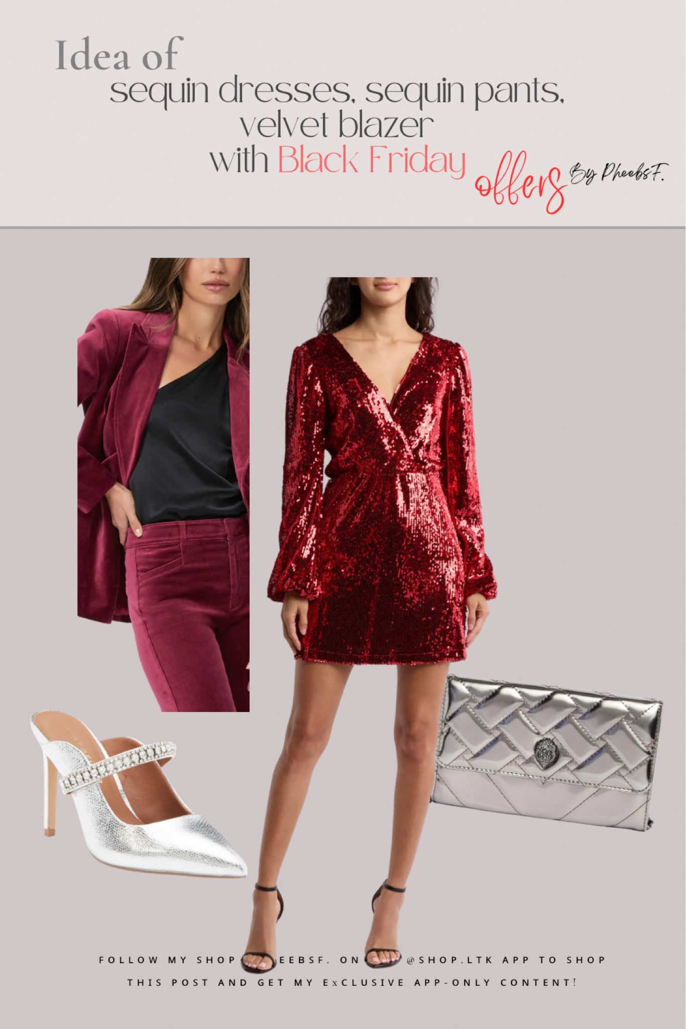 Nordstrom rack Black Friday sale Holiday outfits on sale - shop sequin dresses, sequin pants, velvet blazer, silver accessories and holiday dresses

#LTKHoliday #LTKSaleAlert #LTKFindsUnder100



#LTKbag #LTKpartywear #LTKwinter