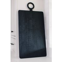 Black Mango Brushed Black Wood Rectangular Long Board - Extra Large | THELIFESTYLEDCO