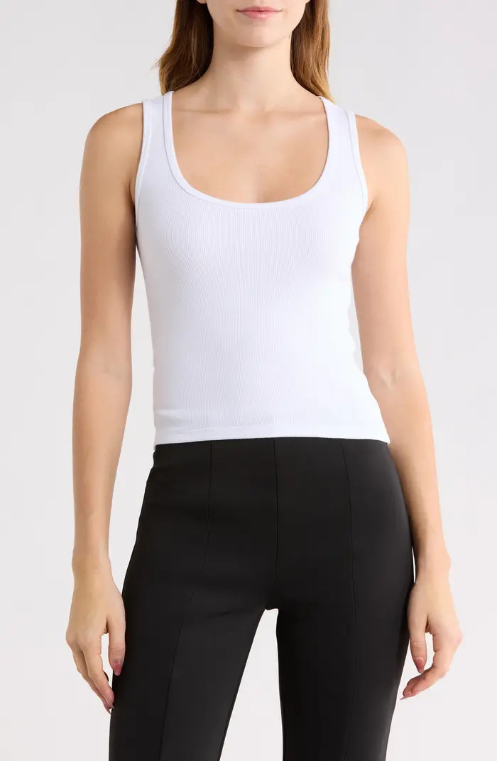 Scoop Neck Micro Rib Tank | Nordstrom Rack