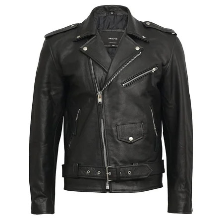 Double Rider Motorbike Genuine Lambskin Leather Moto Jacket New Motorcycle Jacket | Walmart (US)