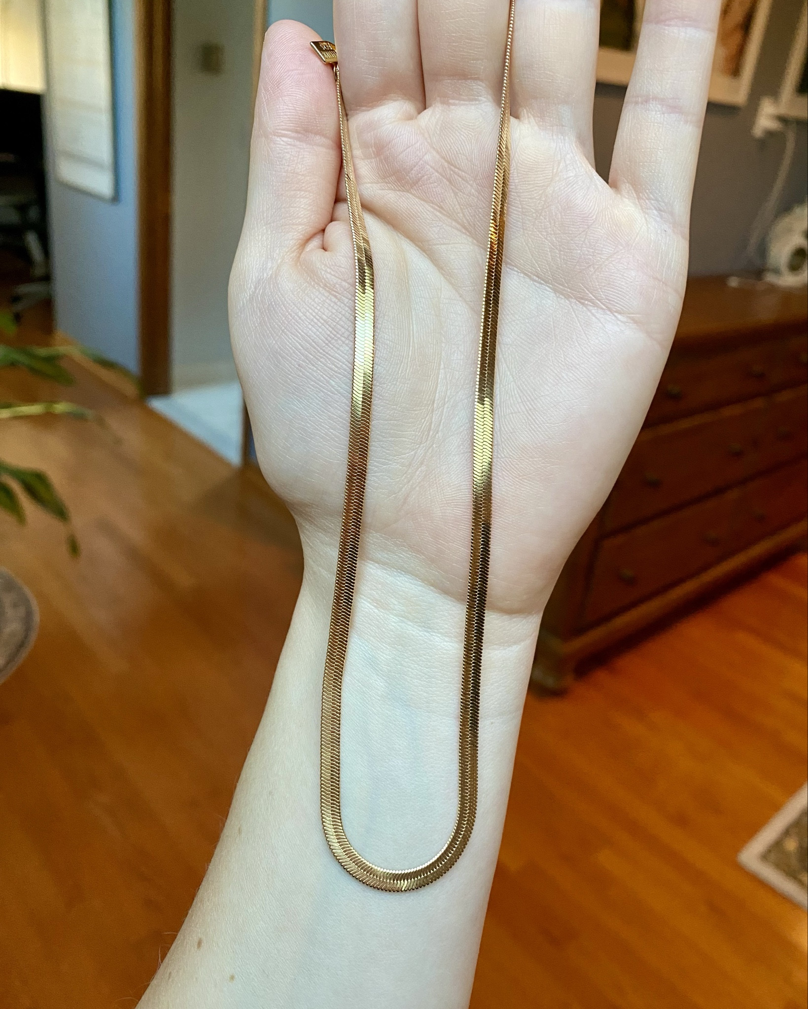 Electric Picks⚡️

Name: Python 3mm Necklace
Details: 18kt Gold Filled Herringbone Chain
3mm thick

One of their most versatile pieces. Instant classic herringbon chain is the perfect addition to any necklace collection. Worn on its own or in a stack, our Python 3mm Necklace is the jewelry lover's must-have.

Highly recommend! Excellent quality and all pieces are 100% guaranteed. The only place I buy my jewelry! 



#LTKStyleTip #LTKGiftGuide #LTKFindsUnder100