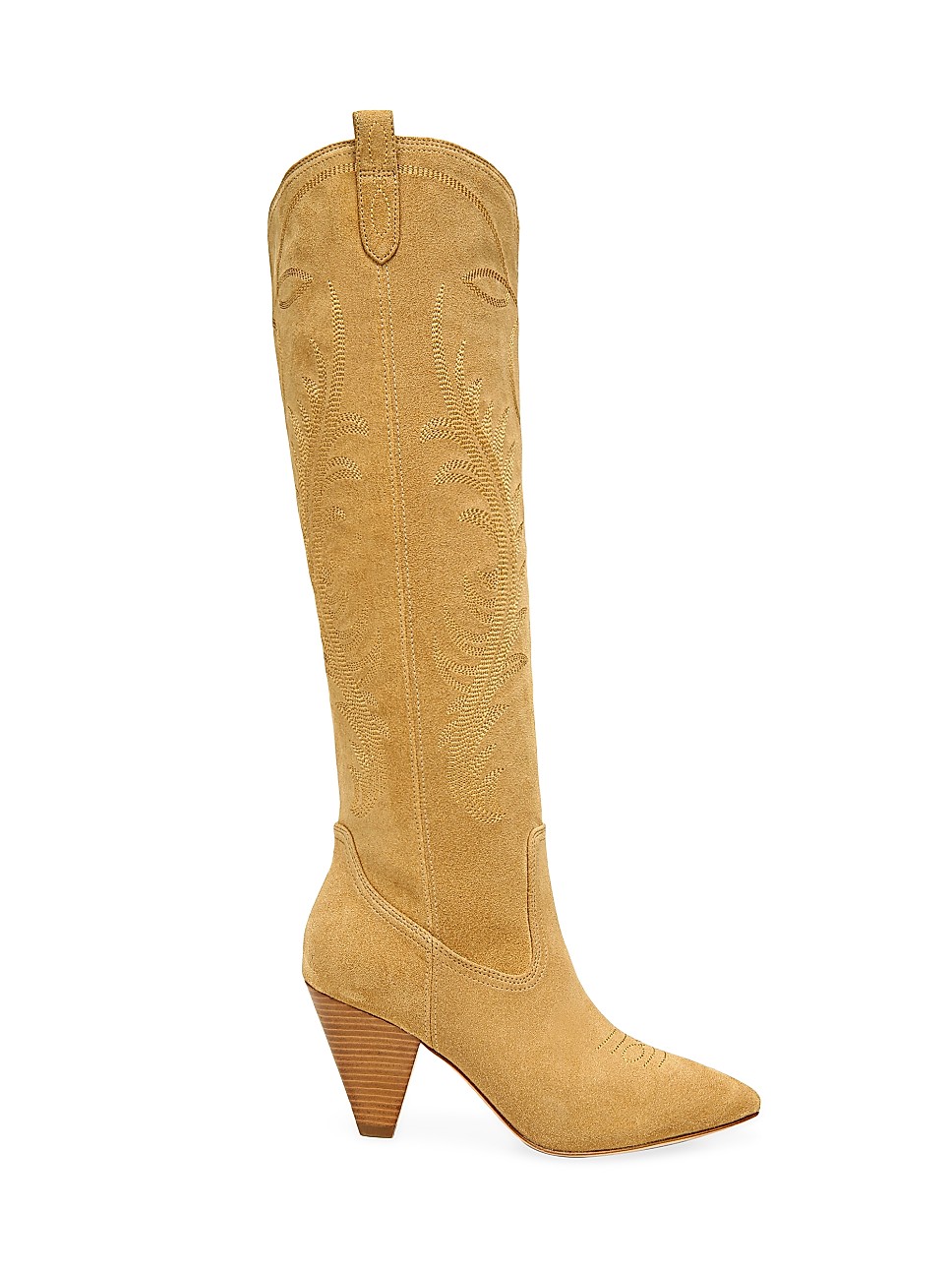 Veronica Beard Ballan Suede Western Boots | Saks Fifth Avenue