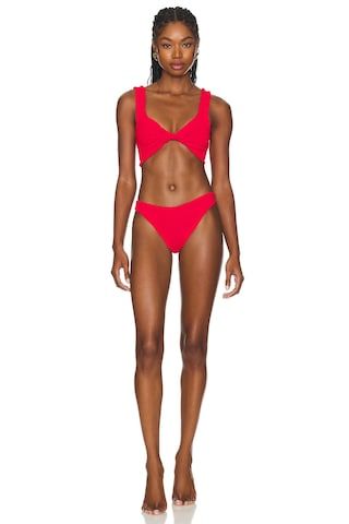 Hunza G Juno Bikini Set in Red from Revolve.com | Revolve Clothing (Global)
