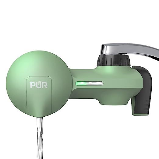 PUR PLUS Faucet Mount Water Filtration System, Sage – Horizontal Faucet Mount for Crisp, Refres... | Amazon (US)