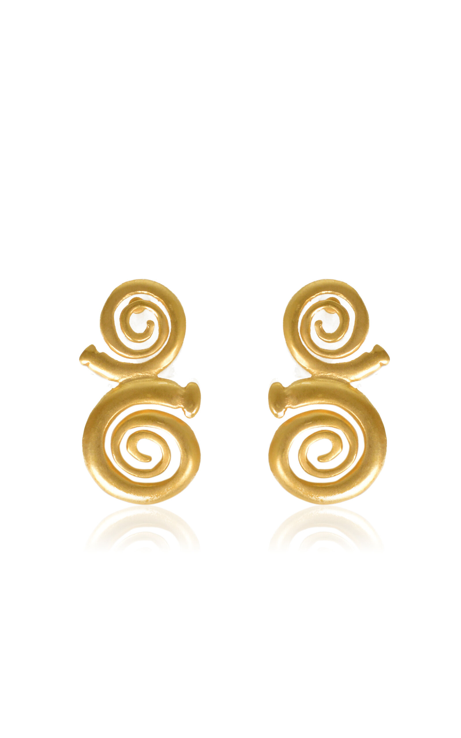 Cabiyari 24K Gold-Plated Earrings | Moda Operandi (Global)