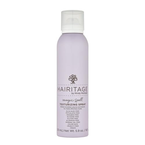 Hairitage Magic Spell Texturizing Spray - Volumizing Texture Spray Bottle for Women, Works with Straight, Wavy, Curly Hair, With Rice Protein + Sunflower Seed Oil - Enhances Styled Hair, 5.9 oz | Amazon (US)