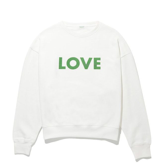 The Oversized LOVE Sweatshirt - White | KULE (US)