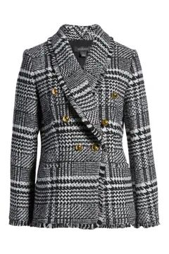 Double Breasted Plaid Tweed Blazer | Nordstrom