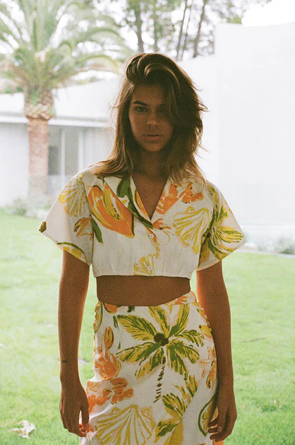 Callisto Top -  Seaview Peachy | SABO SKIRT (Global)