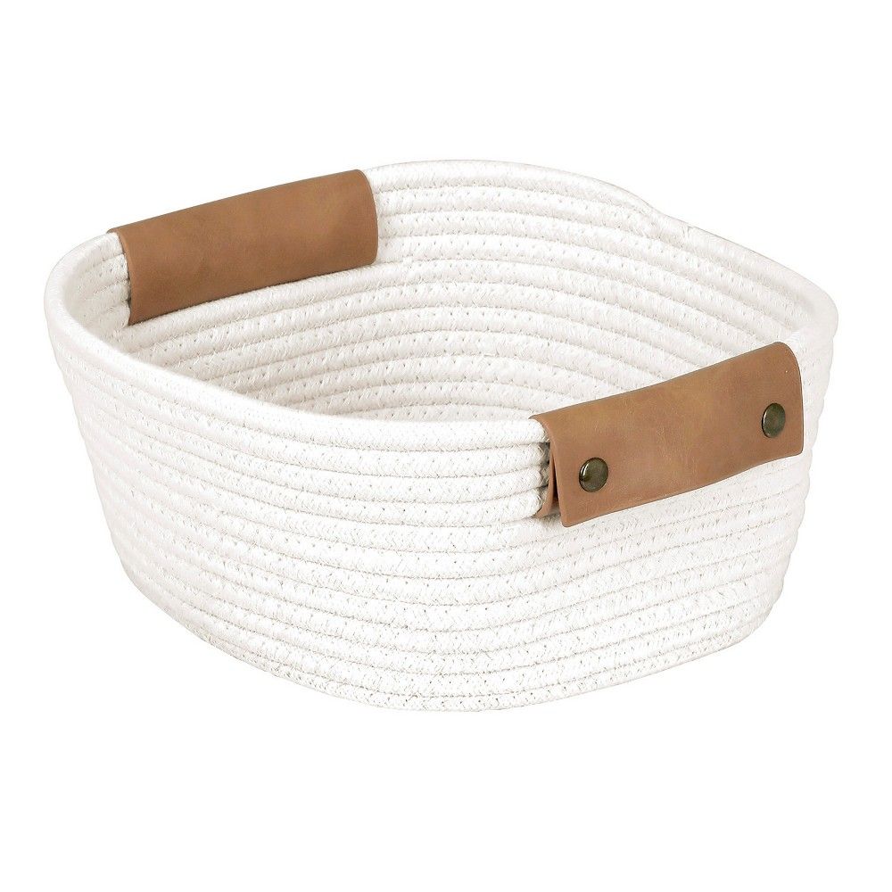 11 Square Base Tapered Basket Small Cream (Ivory) - Threshold | Target
