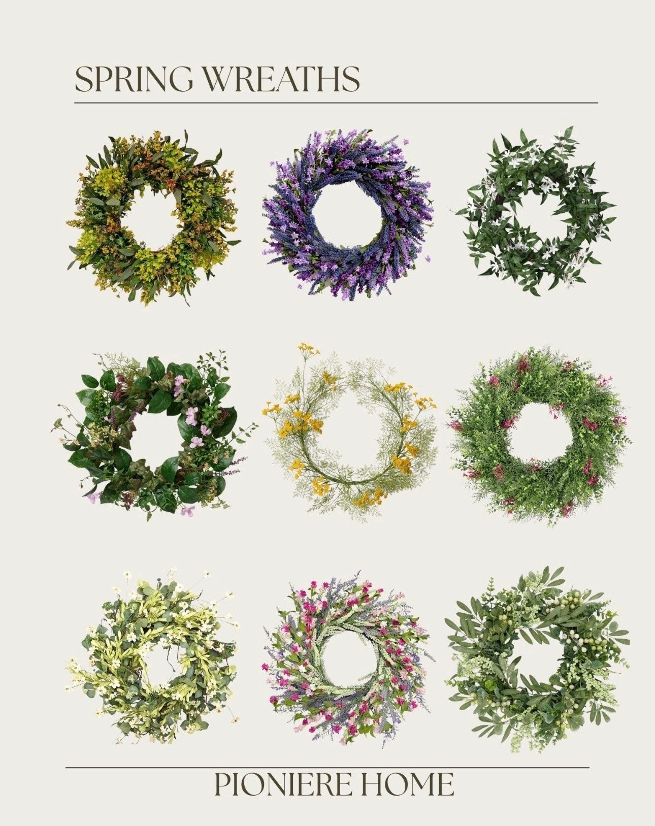 Spring wreaths. Faux greenery, front door wreaths, affordable spring wreaths  

#LTKSeasonal #LTKSaleAlert #LTKHome