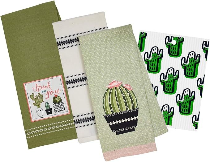 Cactus Themed Decorative Cotton Kitchen Towel Set | Southwest, Boho, Western Style Print | Towel ... | Amazon (US)