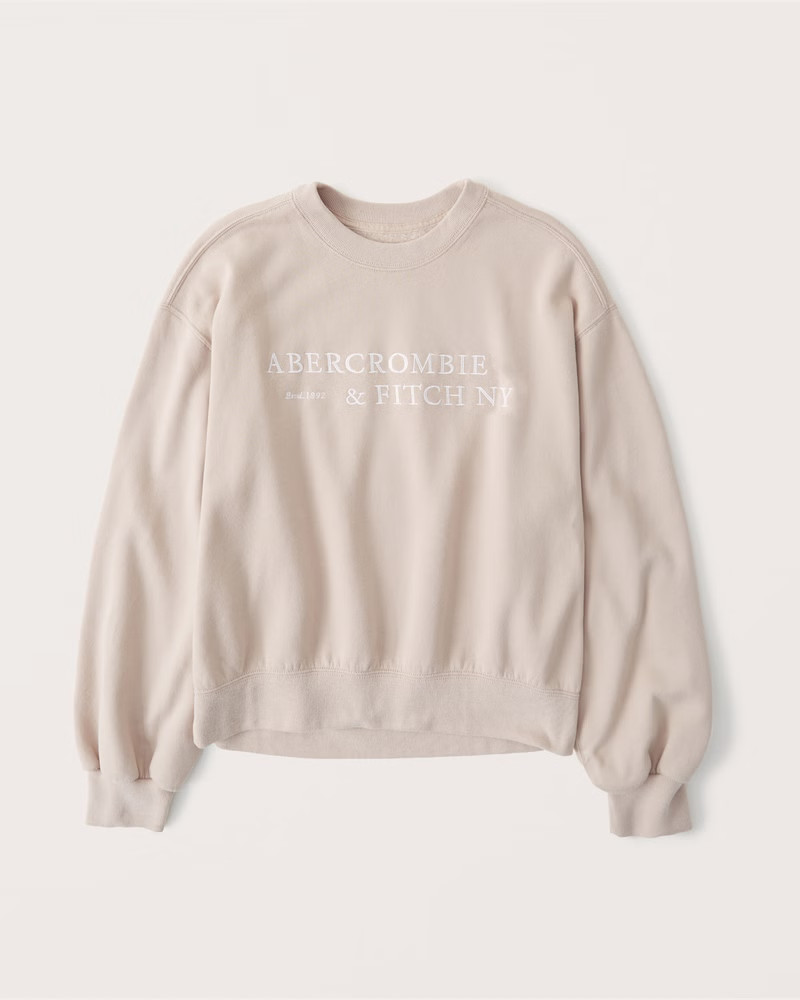 Crewneck Logo Sweatshirt | Abercrombie & Fitch (US)