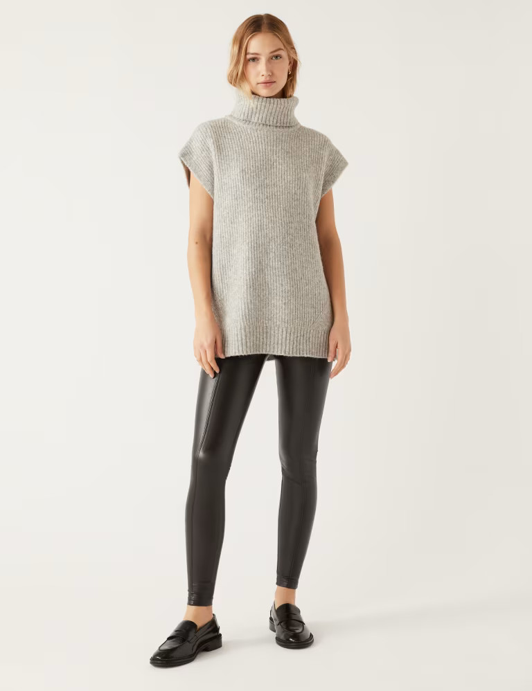 Leather Look High Waisted Leggings | Marks & Spencer (UK)