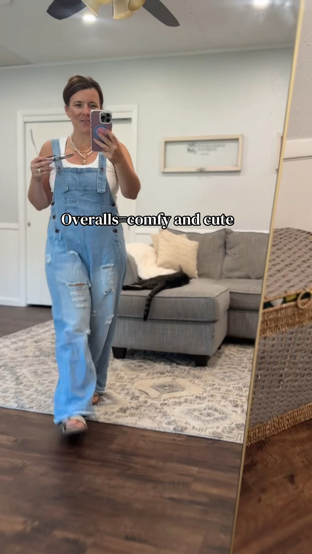 Denim overalls perfect for short girls! These have adjustable straps tho so no worries if you’re taller! Denim overalls make the cutest fall outfits #overalls #denimoveralls

#LTKOver40 #LTKMidsize #LTKPetite