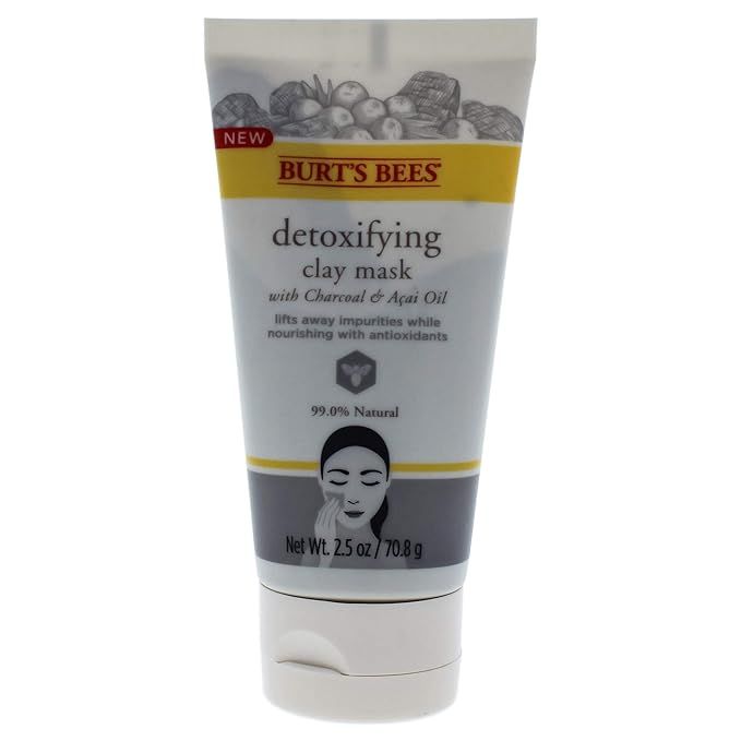Burt's Bees Detoxifying Clay Mask for Unisex, 2.5 Ounce | Amazon (US)