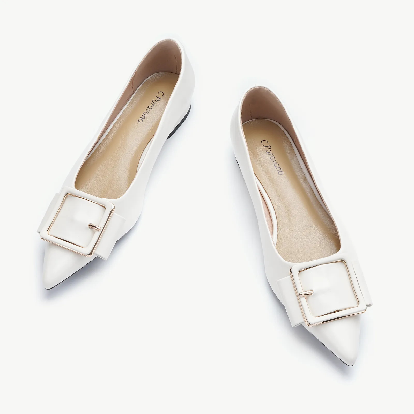 Square Buckle Flats (Aida) | C.Paravano | cparavano
