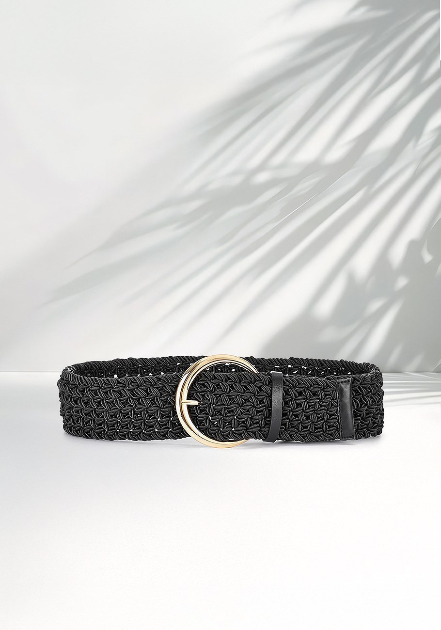 wide braided waist belt | Lascana