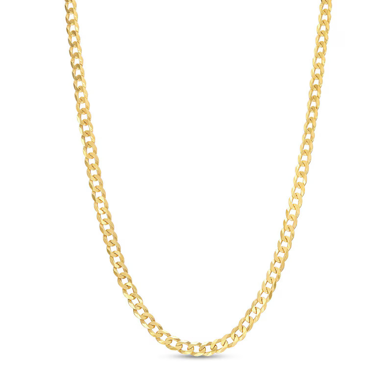 2.0mm Curb Chain Necklace in Solid 14K Gold - 20" | Zales
