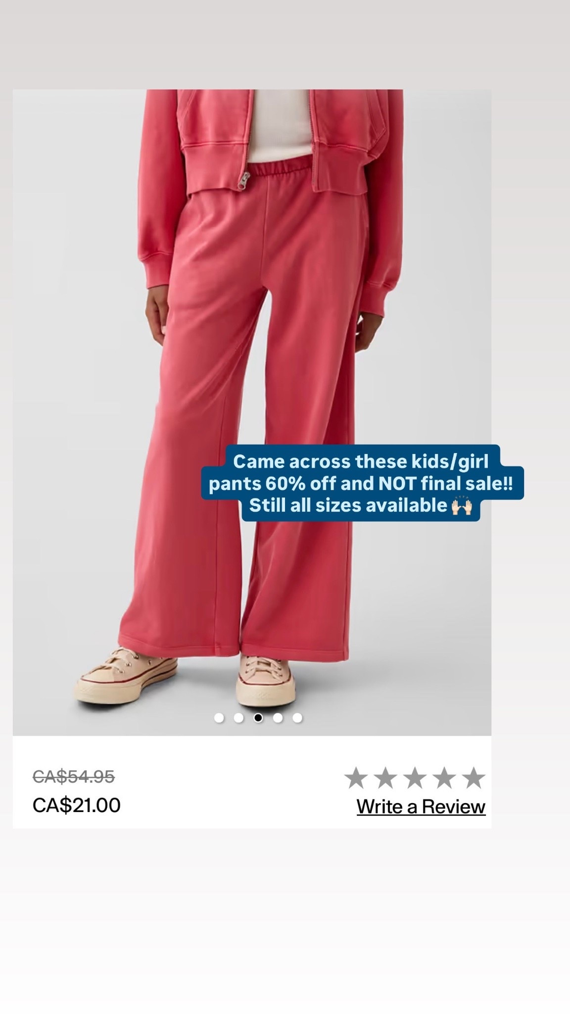 Kids/girl pants on major discount.

#LTKcanada #LTKsale #LTKkids