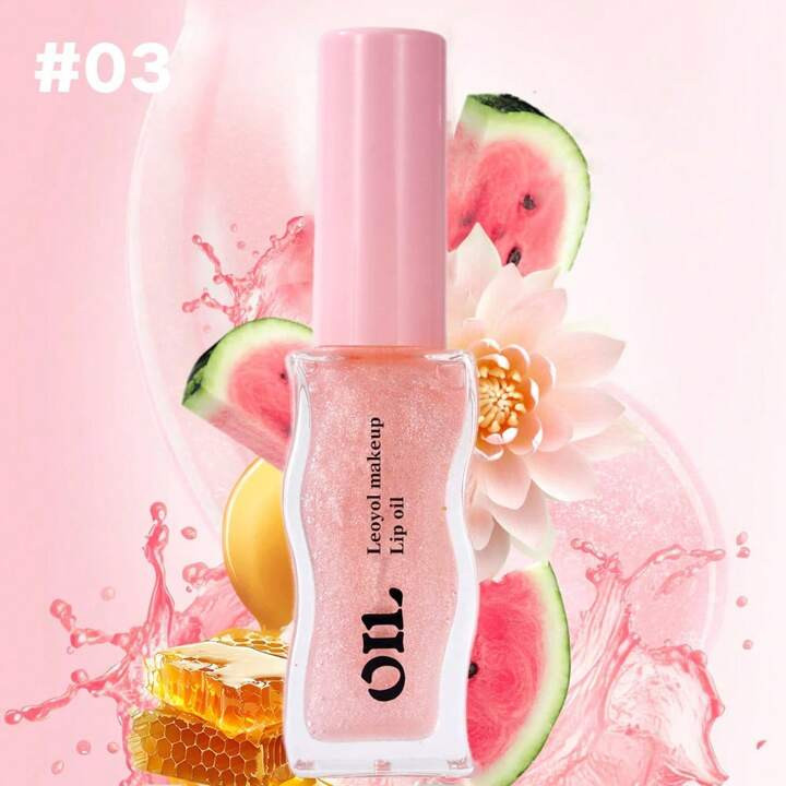 Leoyol 1pc Fruit Honey Essence Lip Oil Lasting Moisturizing Lightens Lip Lines Lip Gloss Transpar... | SHEIN