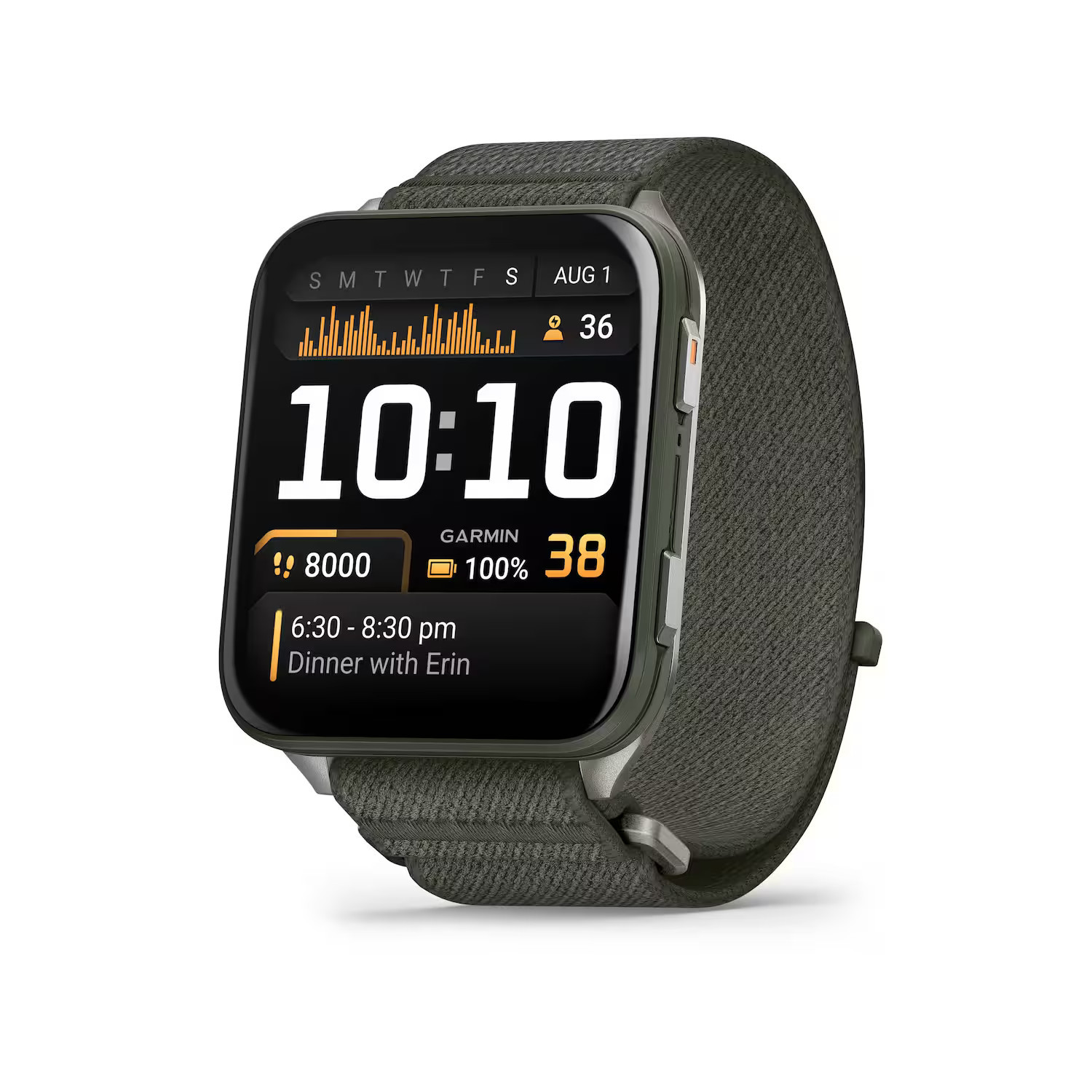 Garmin - Venu X1 GPS Smartwatch 51 mm Fiber-reinforced polymer - Moss with Titanium Caseback - (2025) | Best Buy U.S.