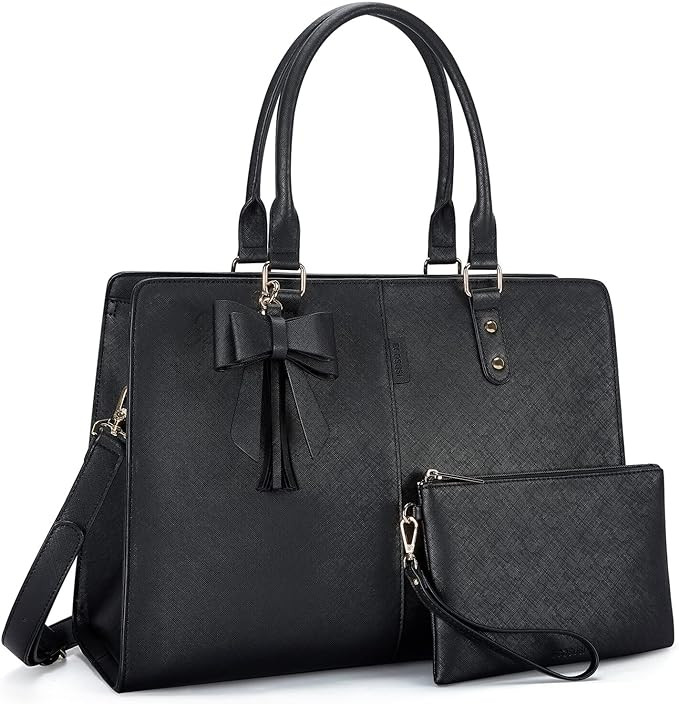 ECOSUSI Laptop Tote Bag Laptop Bag 15.6 inch Work Shoulder Briefcase Computer Messenger with Clut... | Amazon (US)