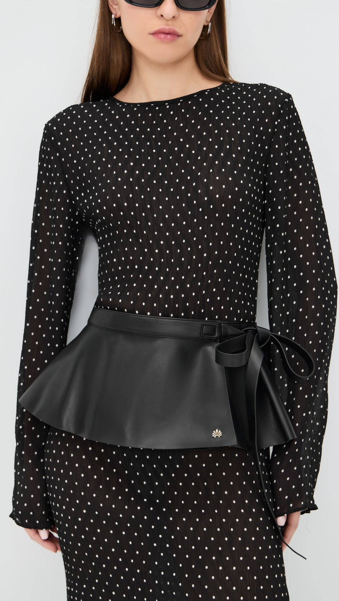 Faux Leather Peplum Belt | Shopbop