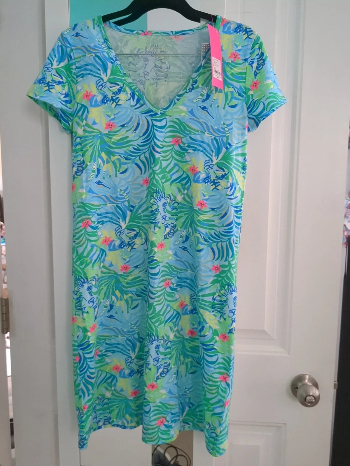 NWT Lilly Pulitzer Dress XS Blue Short Sleeve Via Parigi Etta A Line | eBay | eBay US