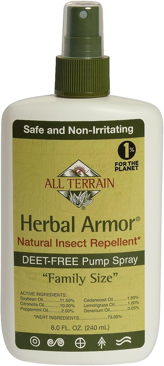 Herbal Armor DEET-Free Pump Spray 8oz. Insect Repellent - Value Size, Plant-Based and All-Natural... | Amazon (US)