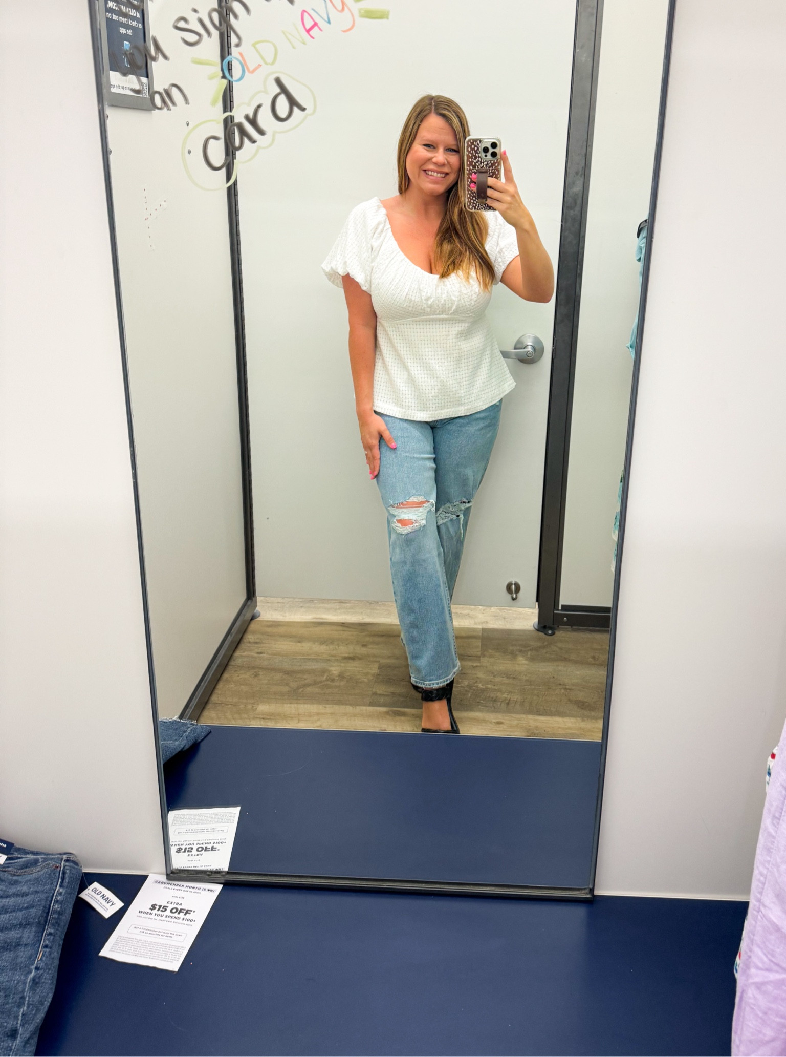 Summer Outfit | Spring Outfit 
White Blouse paired with my favorite distressed boyfriend jeans! 

#LTKStyleTip #LTKFindsUnder50