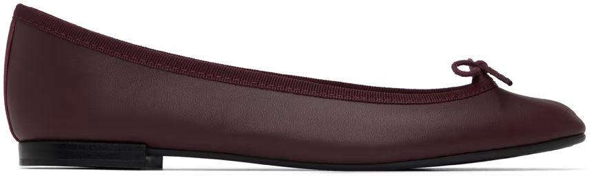 Repetto - Burgundy Cendrillon Ballerina Flats | SSENSE